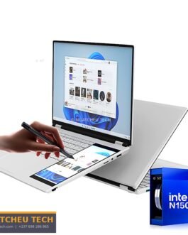 Laptop Double Écran 15.6″+7″ — Intel N150 — Windows 11 Pro