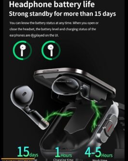 Montre Connectée 2-en-1 + Écouteurs TWS Bluetooth — NFC — Fitness